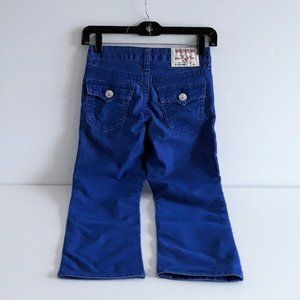 True Religion girl's slim fit/straight leg corduroy pants size 8